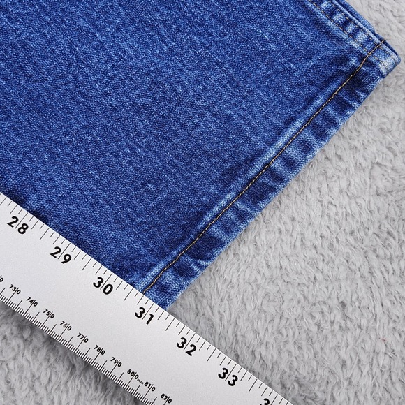 Wrangler Womens Cowboy Cut Slim Fit Jeans 15x32 (34x31) Blue Stonewashed Stretch - Picture 8 of 11